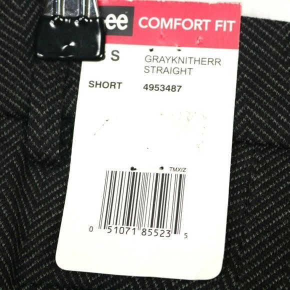 Lee Comfort Fit Pants Straight Gray Knit‎ Stretch 16 Short 16 x 30 - Picture 8 of 12